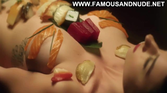 Cortney Palm Nude Sexy Scene Sushi Girl Food Asian Fetish