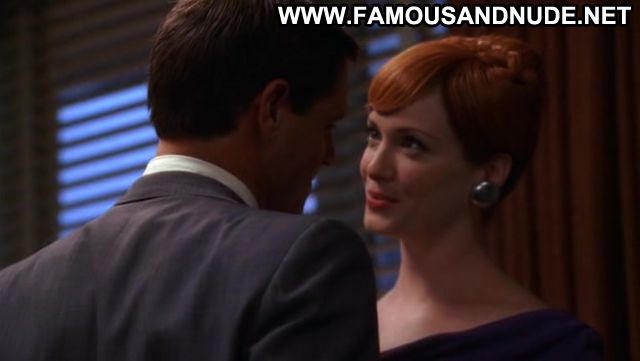 Christina Hendricks Nude Sexy Scene Mad Men Floor Redhead