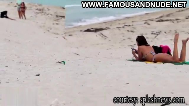 Claudia Romani Beach Big Ass Bikini Brunette Showing Tits