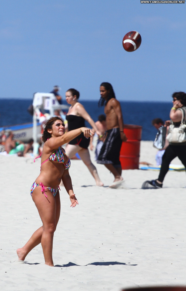 Deena Cortese Jersey Shore High Resolution Babe Beach Bikini Posing