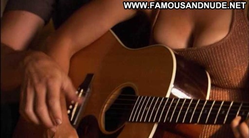 Ulla Friis Celebrity Cleavage Guitar Thong Floor Straight Nice Skirt