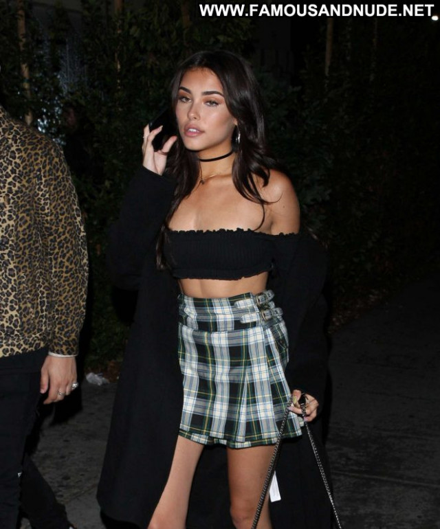 Madison Beer No Source Restaurant Skirt Celebrity Beautiful Paparazzi