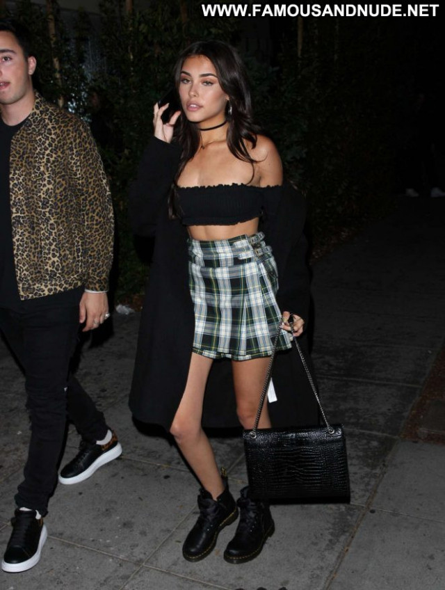 Madison Beer No Source Celebrity Paparazzi Posing Hot Babe Skirt