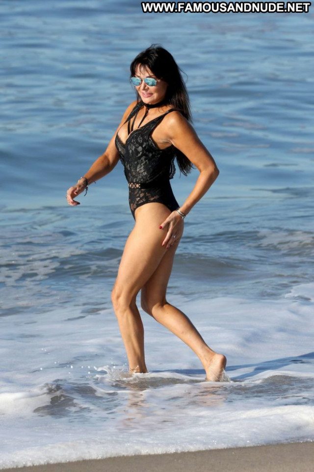 Lizzie Cundy No Source Babe Black Beautiful Swimsuit Celebrity