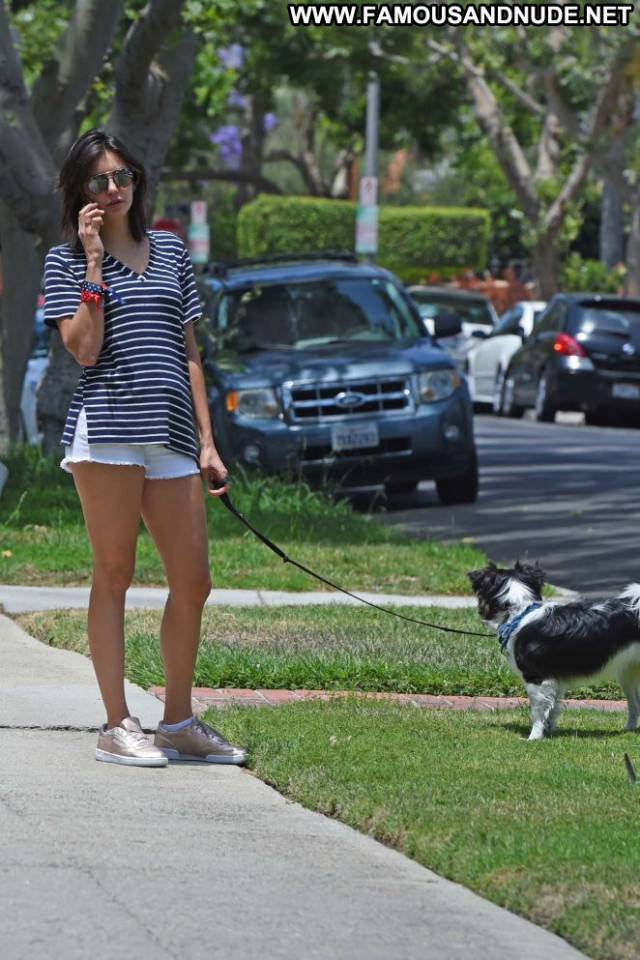 Nina Dobrev Los Angeles Celebrity Babe Posing Hot Beautiful Shorts