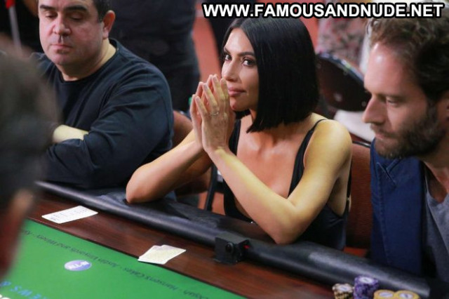 Kim Kardashian If Only Posing Hot Beautiful Paparazzi Poker Babe
