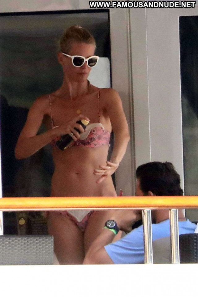 Claudia Schiffer No Source Yacht Posing Hot Bikini Babe Celebrity