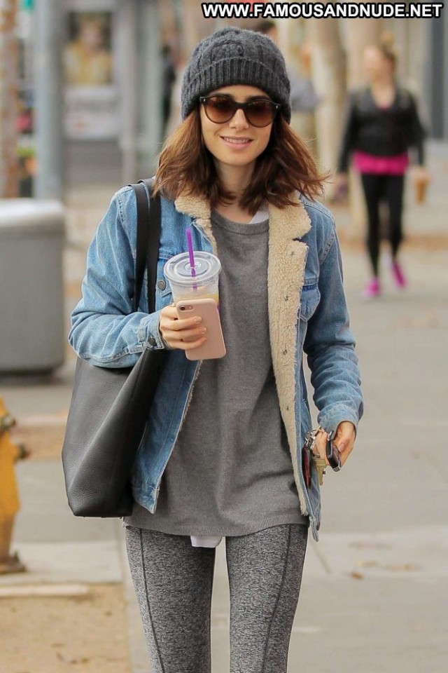 Lily Collins West Hollywood Hollywood Celebrity West Hollywood Gym