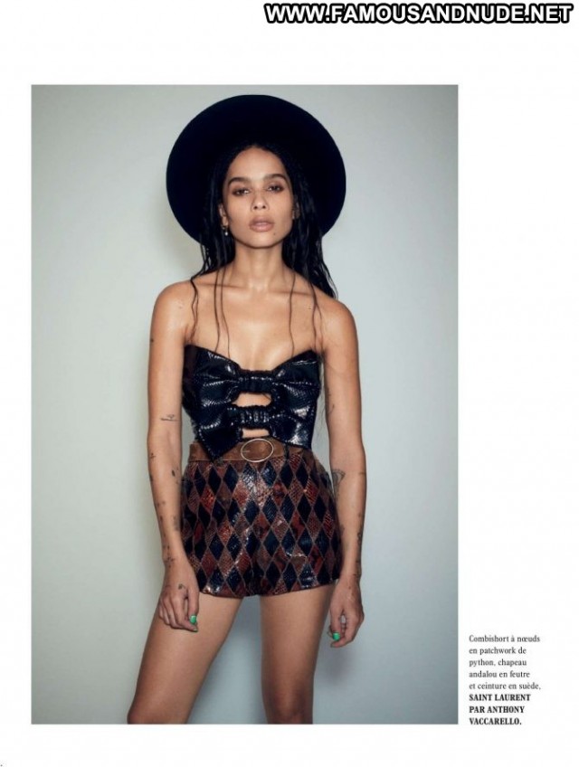 Zoe Kravitz S Magazine Celebrity Beautiful Magazine Babe Paris Posing
