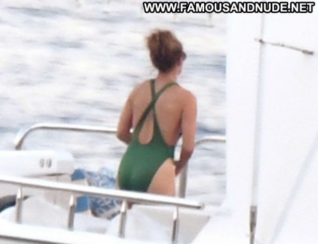Jennifer Lopez No Source Paparazzi Posing Hot Beautiful Boat Swimsuit