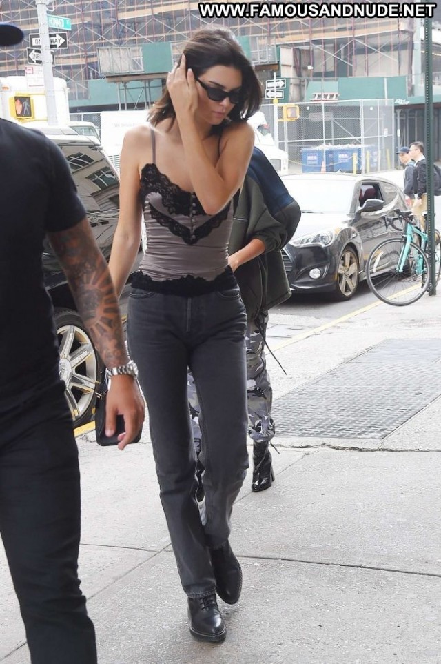 Kendall Jenner New York Paparazzi Posing Hot Hot Celebrity Beautiful