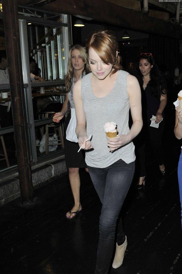 Emma Stone New York Celebrity Babe Beautiful Posing Hot High