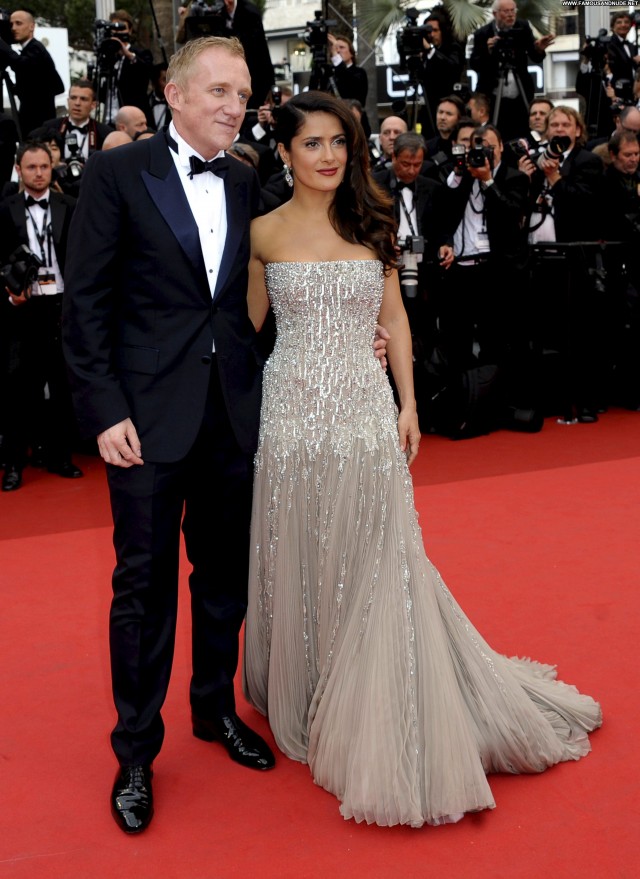 Salma Hayek Cannes Film Festival Beautiful Red Carpet Celebrity