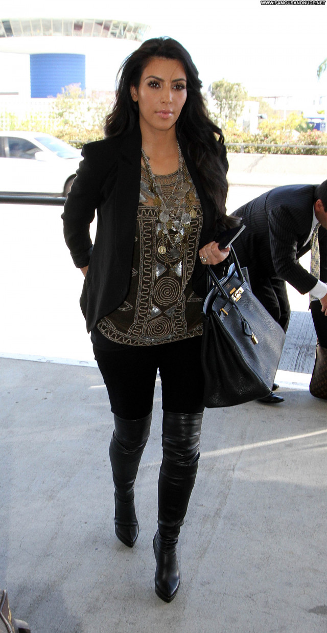 Kim Kardashian Lax Airport Lax Airport Babe Celebrity High Resolution