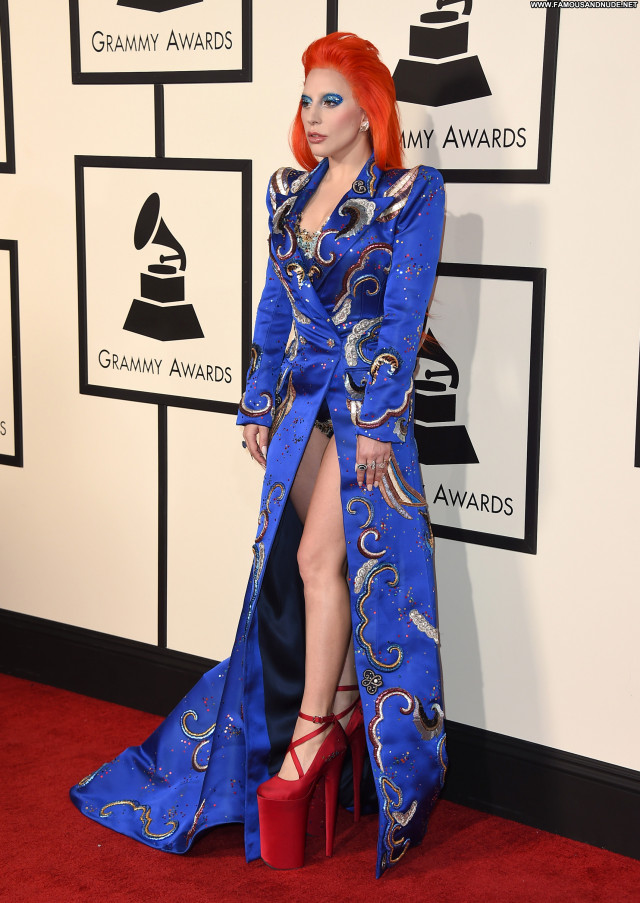Lady Gaga Grammy Awards Beautiful Posing Hot Awards Celebrity Babe